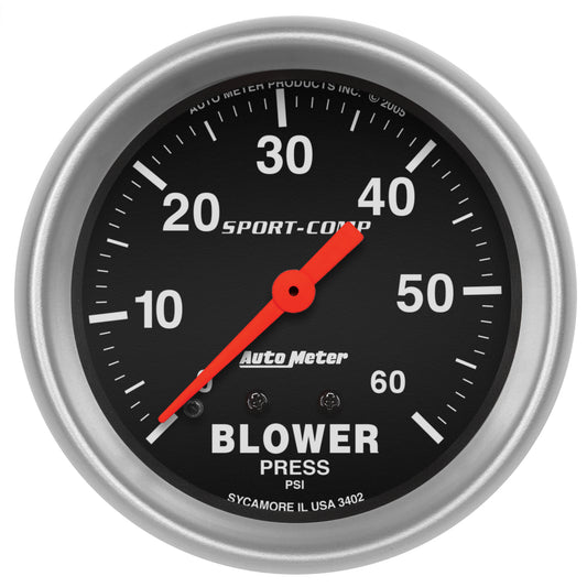 2-5/8 In. BLOWER PRESSURE 0-60 PSI SPORT-COMP