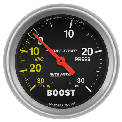2-5/8 In. BOOST/VACUUM 30 IN HG/30 PSI SPORT-COMP