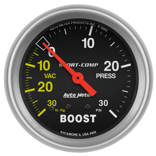 2-5/8 In. BOOST/VACUUM 30 IN HG/30 PSI SPORT-COMP