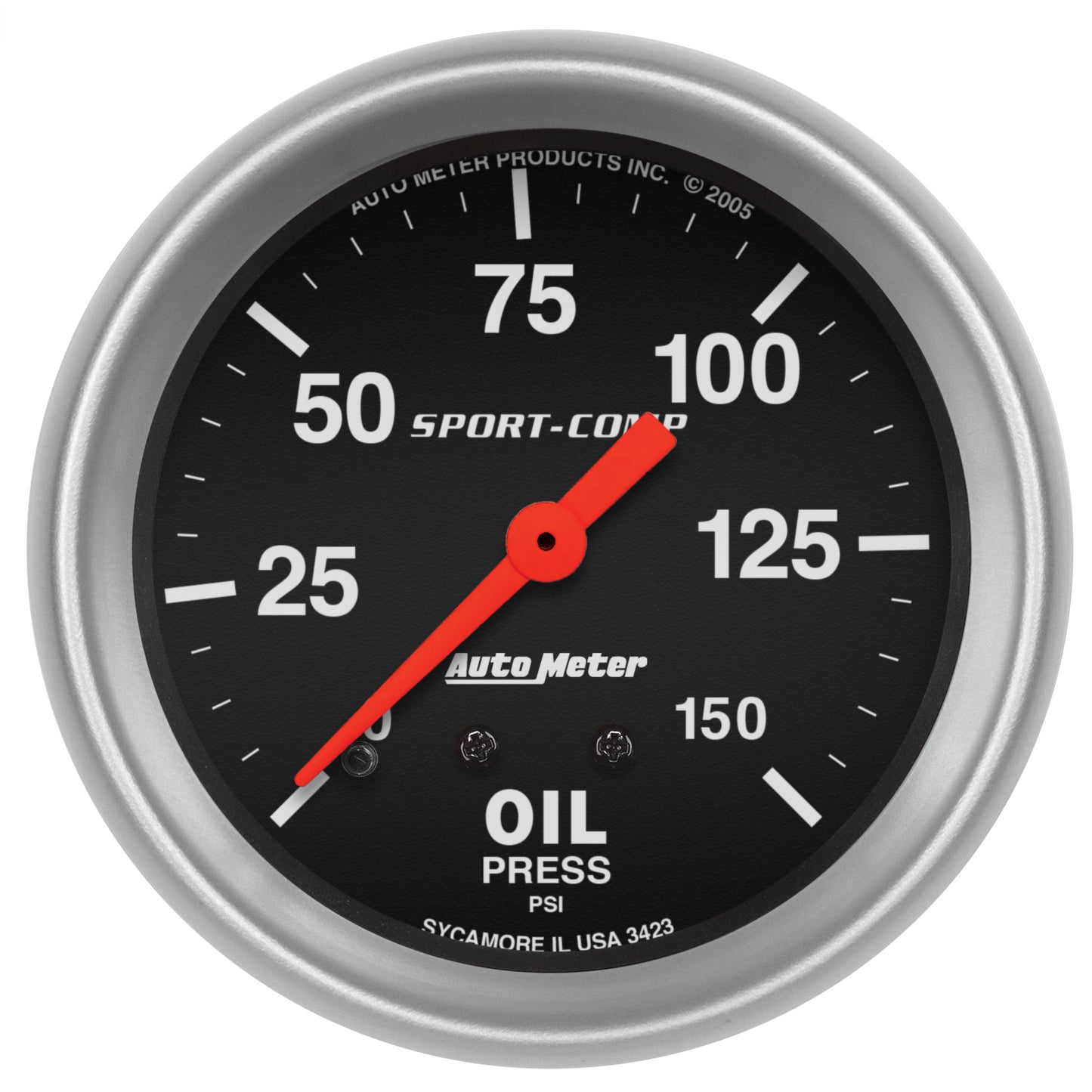 2-5/8 In. OIL PRESSURE 0-150 PSI SPORT-COMP