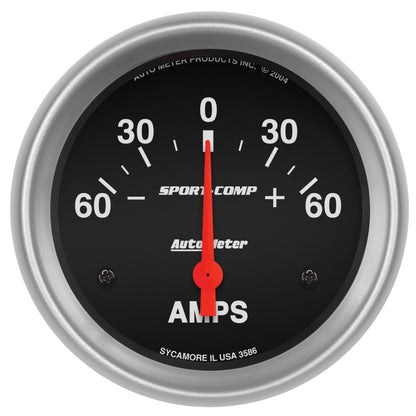 2-5/8 In. AMMETER 60-0-60 AMPS SPORT-COMP