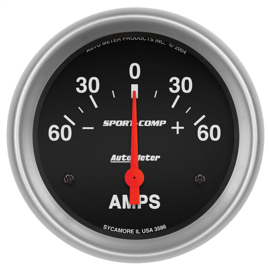 2-5/8 In. AMMETER 60-0-60 AMPS SPORT-COMP