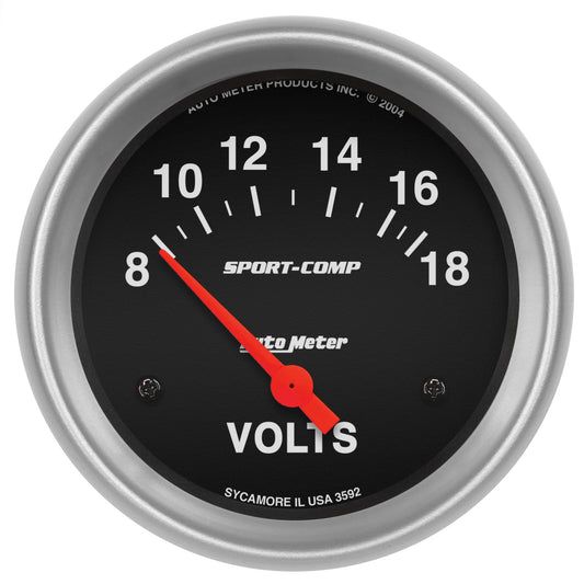 2-5/8 In. VOLTMETER 8-18V SPORT-COMP