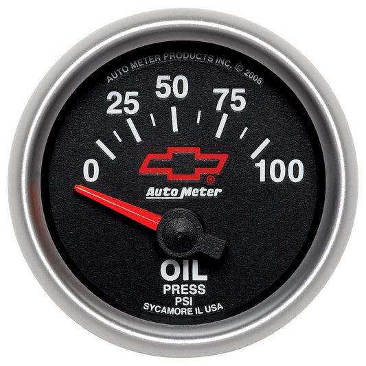 2-1/16 In. OIL PRESSURE 0-100 PSI GM BLACK