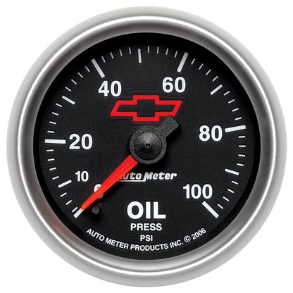 2-1/16 In. OIL PRESSURE 0-100 PSI GM BLACK