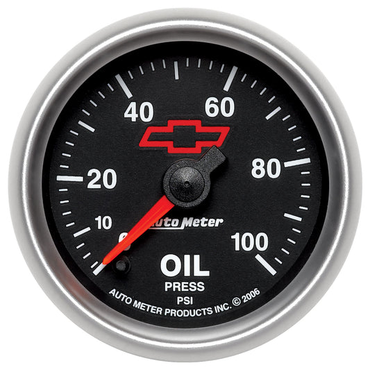 2-1/16 In. OIL PRESSURE 0-100 PSI GM BLACK