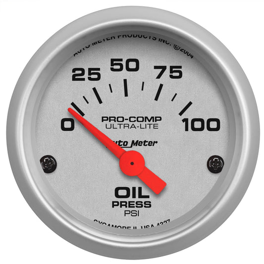 2-1/16 In. OIL PRESSURE 0-100 PSI ULTRA-LITE