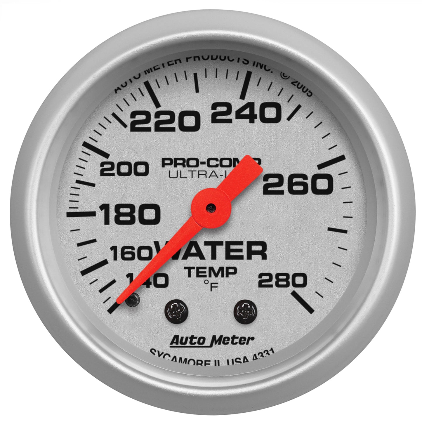 2-1/16 In. WATER TEMPERATURE 140-280 Fahrenheit ULTRA-LITE