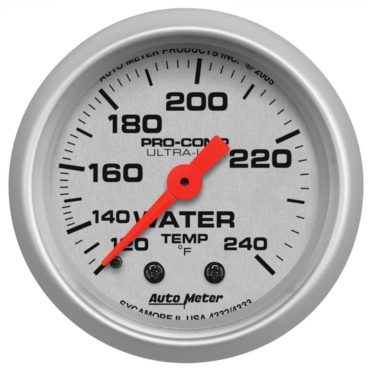 2-1/16 In. WATER TEMPERATURE 120-240 Fahrenheit ULTRA-LITE