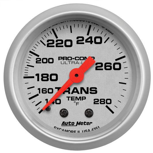 2-1/16 In. TRANSMISSION TEMPERATURE 140-280 Fahrenheit ULTRA-LITE
