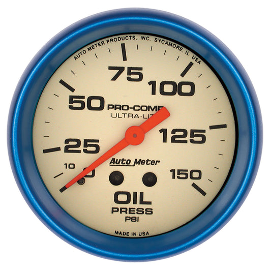 2-5/8 In. OIL PRESSURE 0-150 PSI ULTRA-NITE