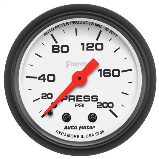 2-1/16 In. PRESSURE 0-200 PSI PHANTOM