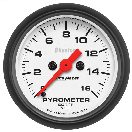 2-1/16 In. PYROMETER 0-1600 Fahrenheit PHANTOM
