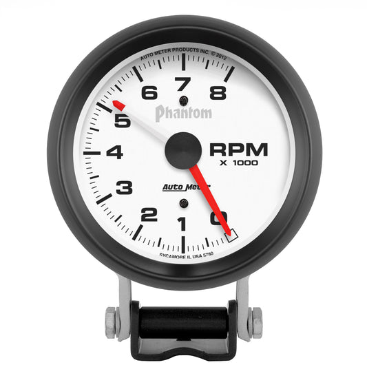 3-3/4 In. PEDESTAL TACHOMETER 0-8000 RPM PHANTOM