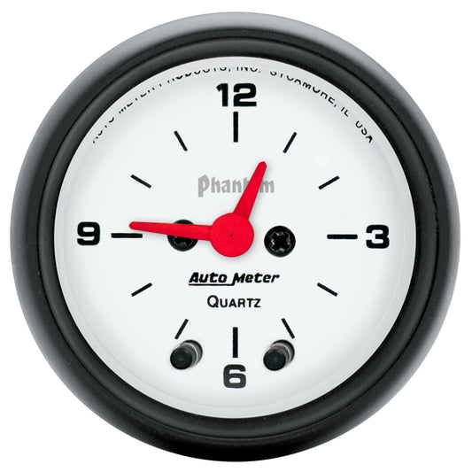 2-1/16 In. CLOCK 12 HOUR PHANTOM