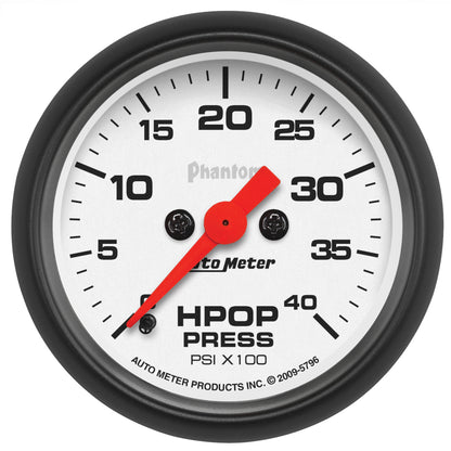 2-1/16 In. HPOP PRESSURE 0-4K PSI PHANTOM