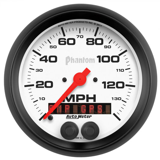 3-3/8 In. GPS SPEEDOMETER 0-140 MPH PHANTOM