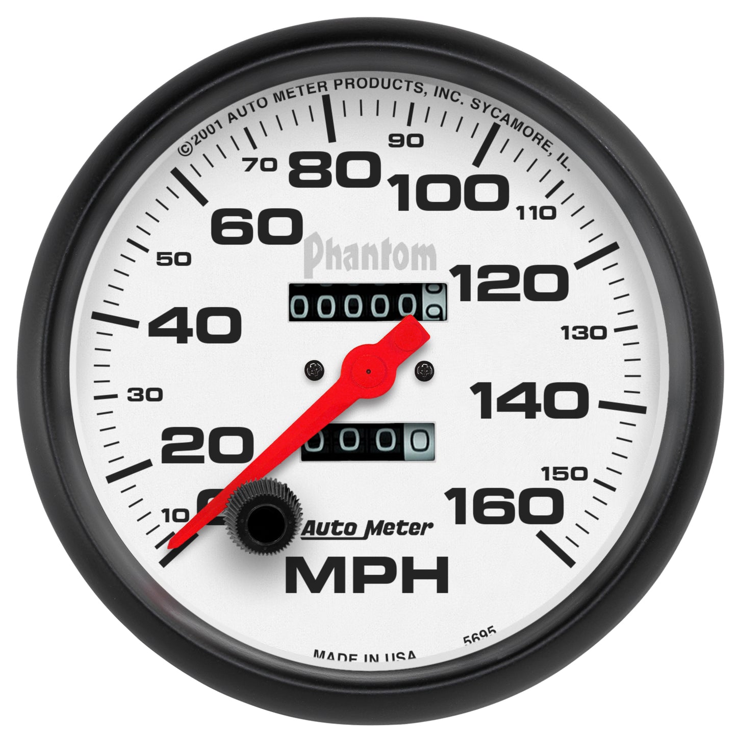 5 In. SPEEDOMETER 0-160 MPH PHANTOM