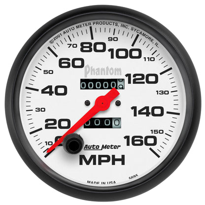 5 In. SPEEDOMETER 0-160 MPH PHANTOM