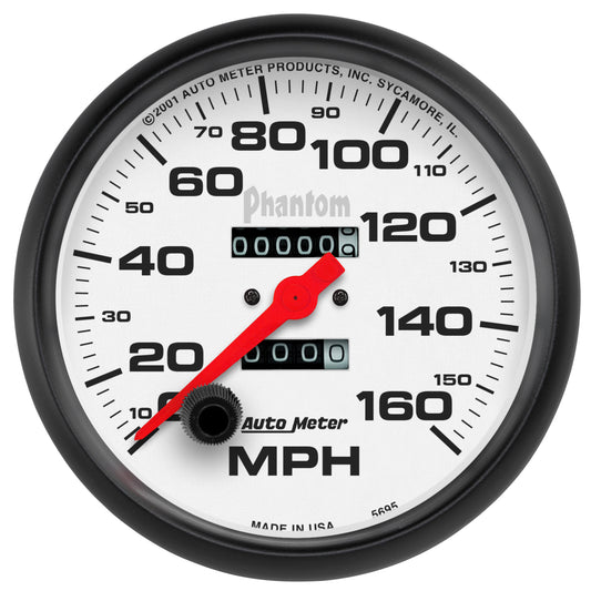5 In. SPEEDOMETER 0-160 MPH PHANTOM