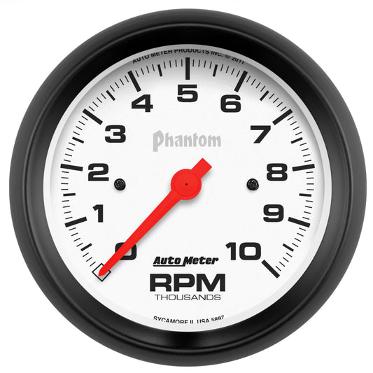 3-3/8 In. IN-DASH TACHOMETER 0-10000 RPM PHANTOM