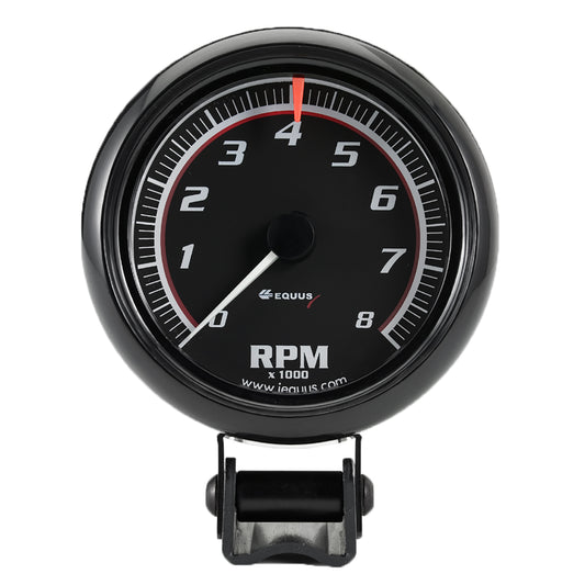 2-1/2 In. Mini Black Tachometer