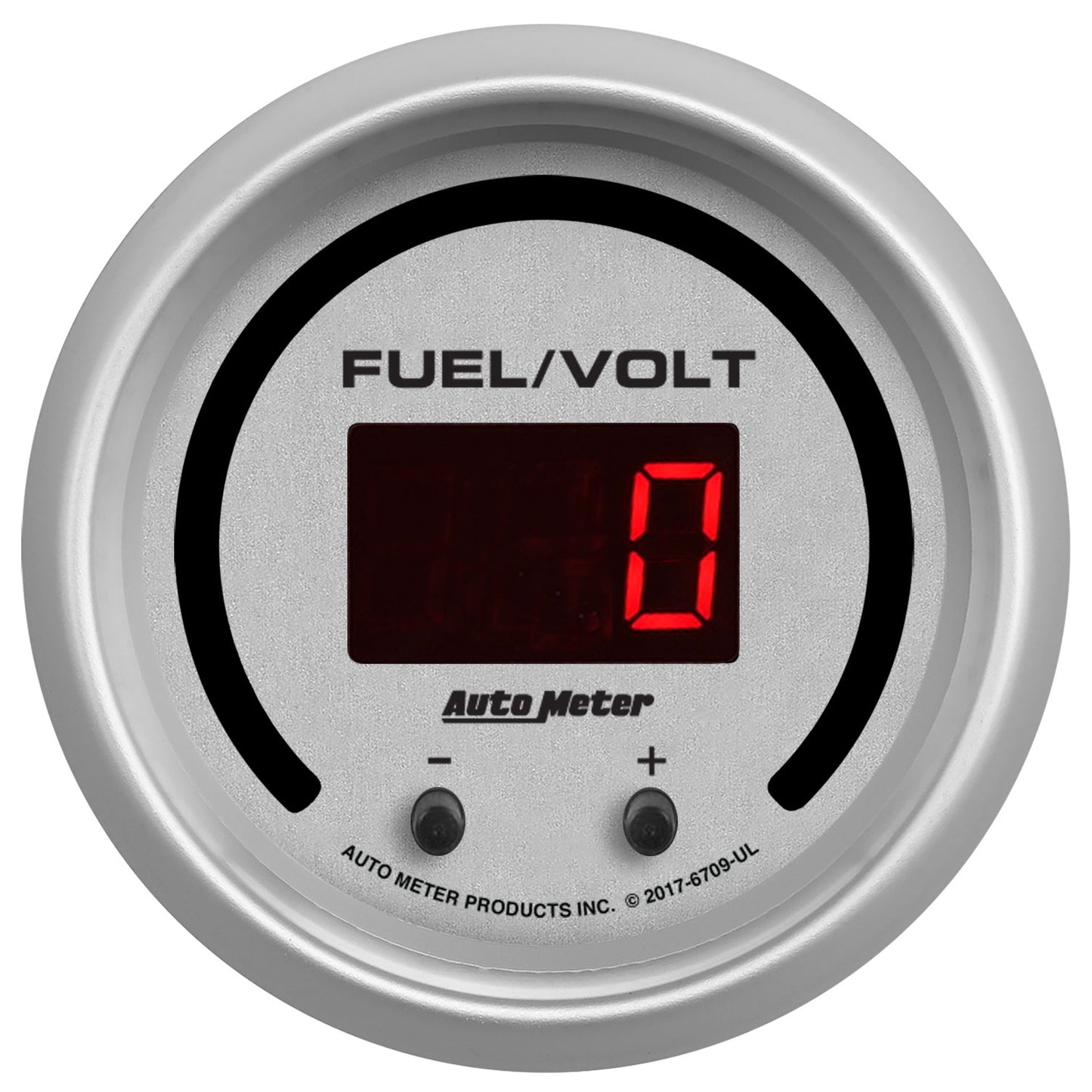 GAUGE  FUEL/VOLT  2 1/16" TWO CHANNEL  SELECTABLE  ULTRA-LITE ELITE DIGITAL