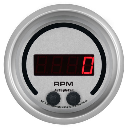 GAUGE  TACHOMETER  3 3/8"  16K RPM  IN-DASH  ULTRA-LITE ELITE DIGITAL