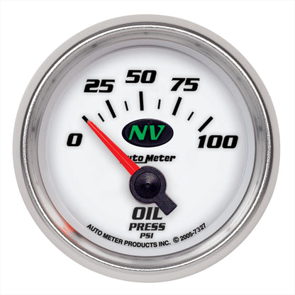 2-1/16 In. OIL PRESSURE 0-100 PSI NV