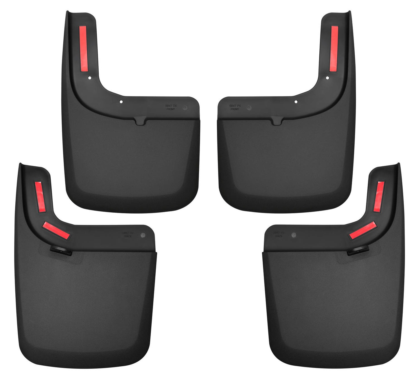 Husky Front And Rear Mud Guard Set 58476
