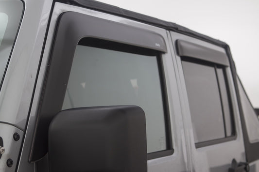 Auto Ventshade 56020060 Matte Finish Combo Kit For 2007-2018 Jeep Wrangler JK