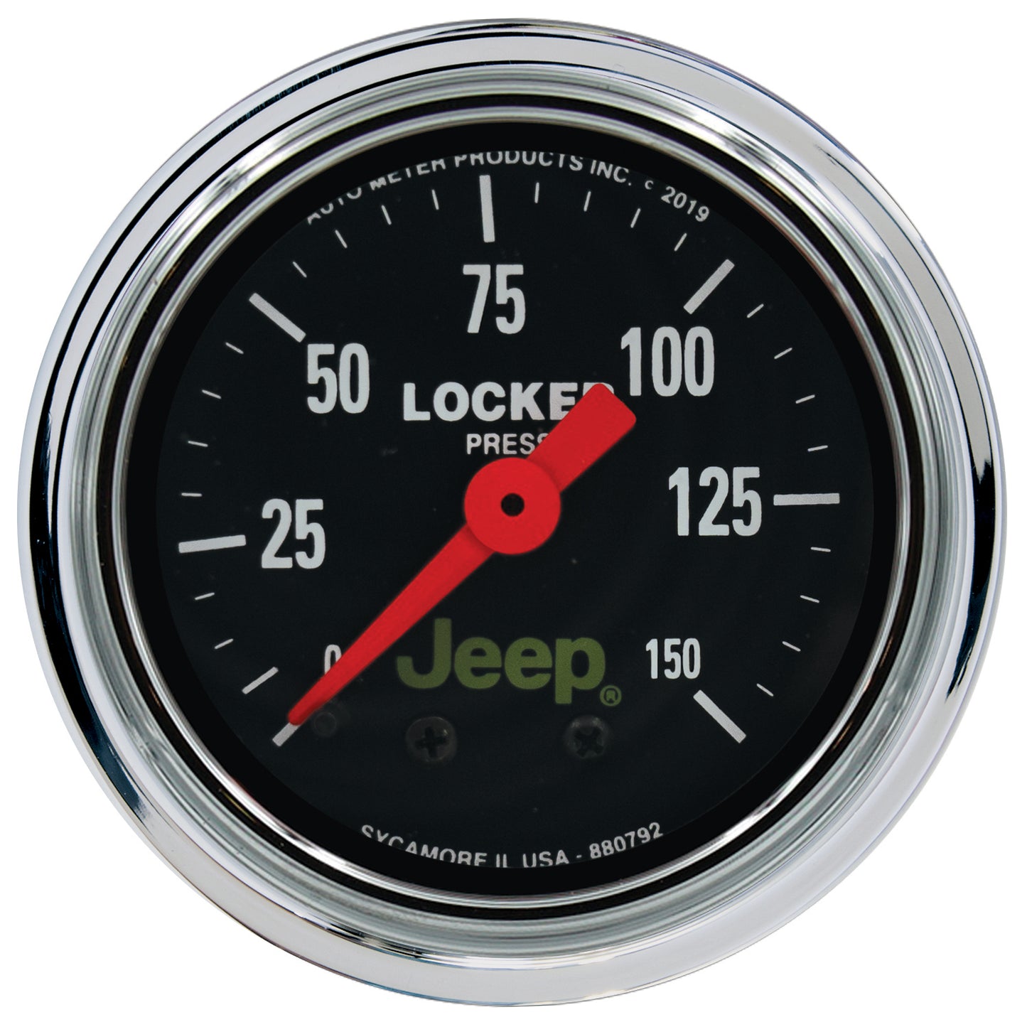 2-1/16 In. AIR LOCKER PRESSURE 0-150 PSI JEEP