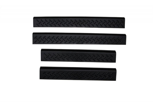 Auto Ventshade 91511 Stepshield Black Door Sill Protector 4-Piece Set For 1999-2009 Ford F-250 F-350 To F-550 Super Duty With SuperCrew Cab
