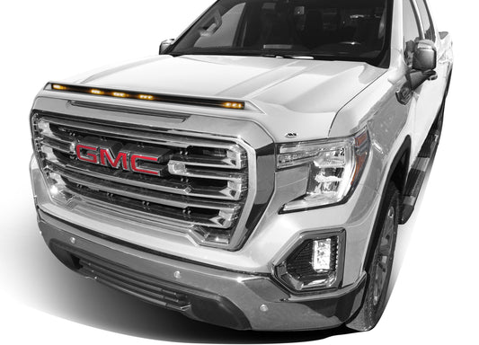 Auto Ventshade 753075-GAZ Aeroskin LightShieldÃ¢Â„Â¢ Color Hood Protector Summit White For 2017-2018 GMC Sierra Incl. 2019 1500 Limited