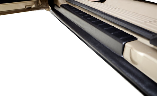 Bushwacker 14079 Black Trail Armor Rocker Panel And Sill Plate Covers For 07-13 Silverado/Sierra 1500; 07-14 Silverado/Sierra HD; Extended Cab Pair