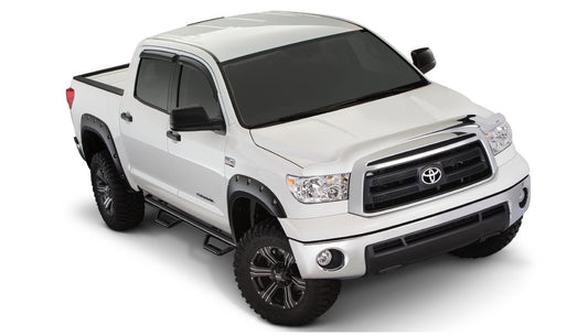 Bushwacker 30911-02 Black Pocket/Rivet Style Smooth Finish 4-Piece Fender Flare Set For 2007-2013 Toyota Tundra