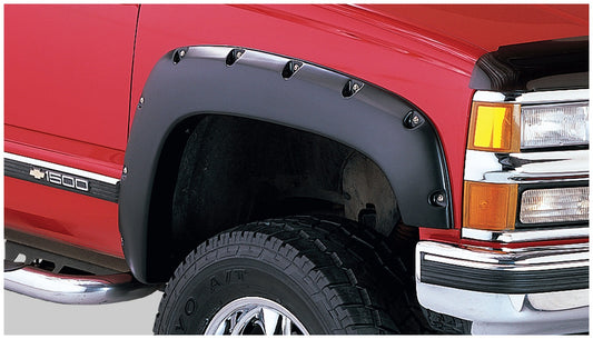 Bushwacker 40937-02 Black Pocket/Rivet Style Smooth Finish 4-Piece Fender Flare Set For 2007-2014 Chevrolet Tahoe (Excludes LTZ)