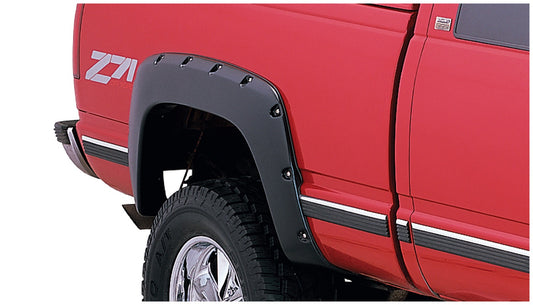 Bushwacker 40937-02 Black Pocket/Rivet Style Smooth Finish 4-Piece Fender Flare Set For 2007-2014 Chevrolet Tahoe (Excludes LTZ)