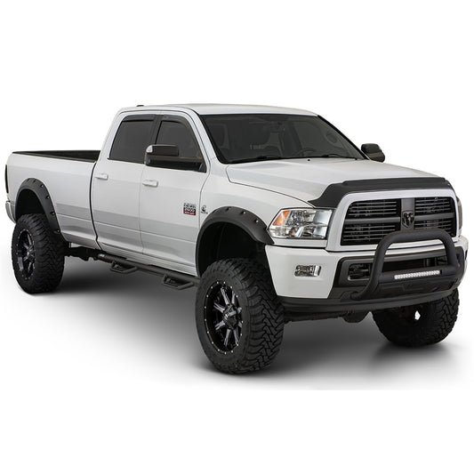Bushwacker 40978-02 Black Max Coverage Pocket/Rivet Style Smooth Finish 4-Piece Fender Flare Set For 2019 Chevrolet Silverado 1500 LD 2014-2018 Silverado 1500 2015-2019 Silverado 2500 HD/3500 HD (Excludes Dually); Fits 78.8/97.8 In. Bed