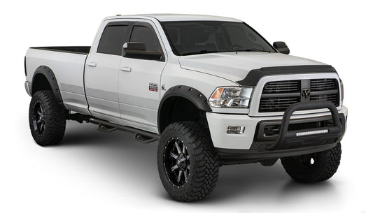 Bushwacker 20939-02 Black Max Coverage Pocket/Rivet Style Smooth Finish 4-Piece Fender Flare Set For 2015-2017 Ford F-150 (Excludes Models With Tech Package)