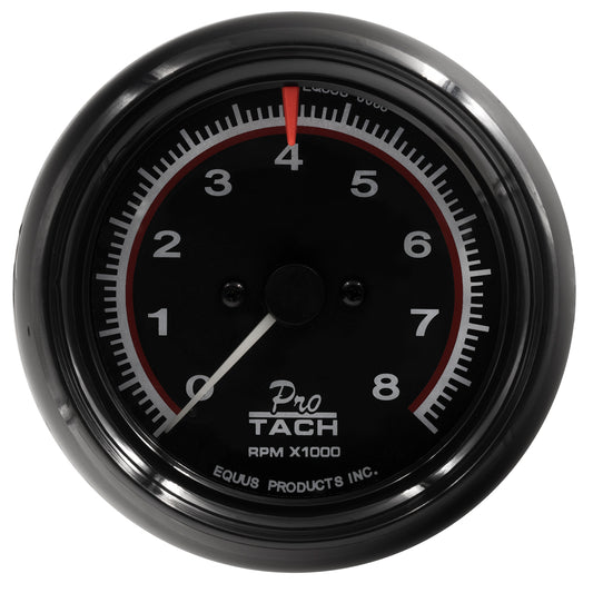 3-3/8 In. Black Tachometer
