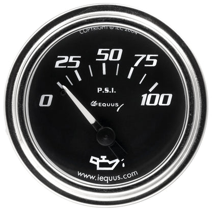 2 In. Chrome Mechanical Oil Pressure Gauge