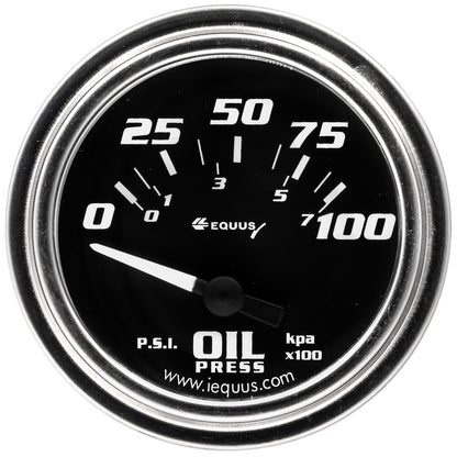 2 In. Chrome Electric Oil Pressure Gauge