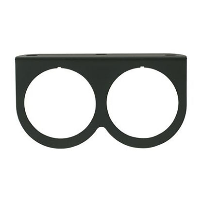 2 In. Black Double Gauge Mounting Panel