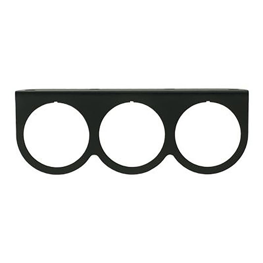 2 In. Black Triple Gauge Mounting Panel