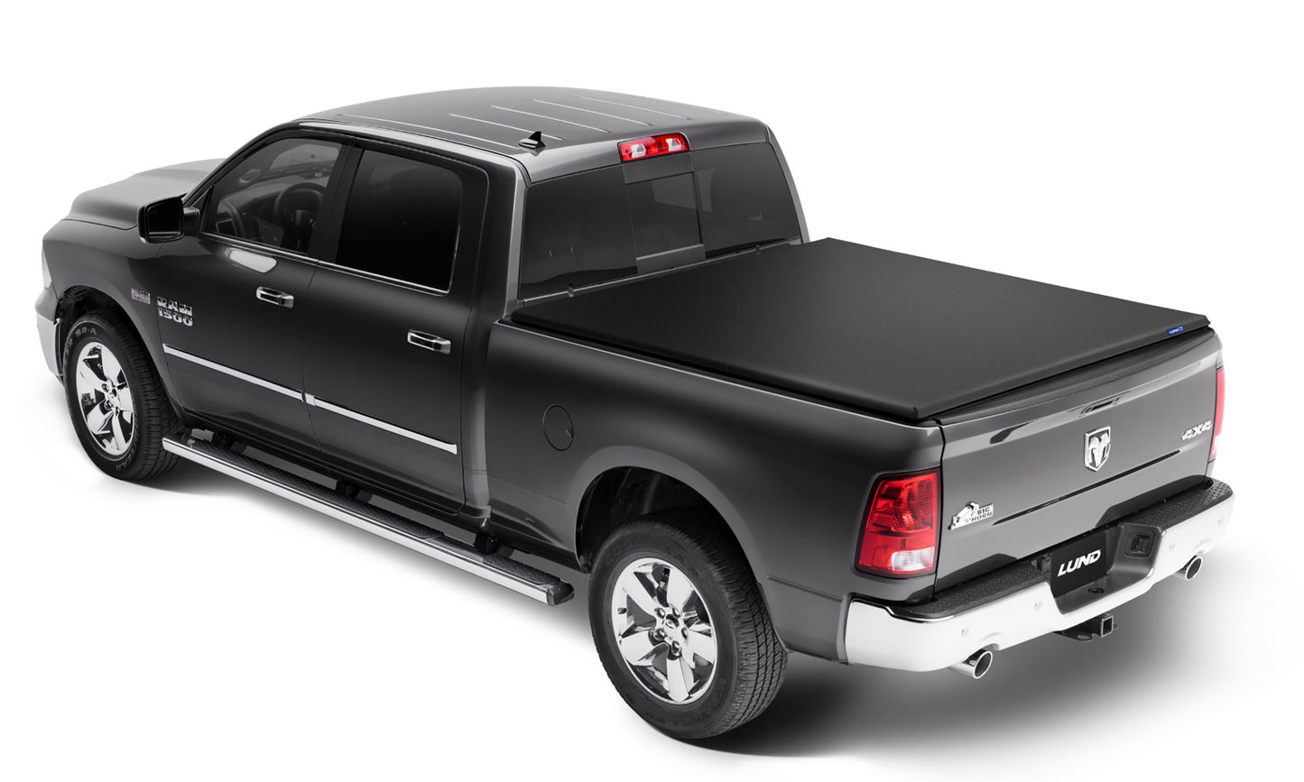 Lund 96887 Genesis Elite Roll Up Truck Bed Tonneau Cover For 2005-2011 Dodge Dakota (w/o Utility Track); 2006-2009 Mitsubishi Raider; Fits 6.5 Ft. Bed