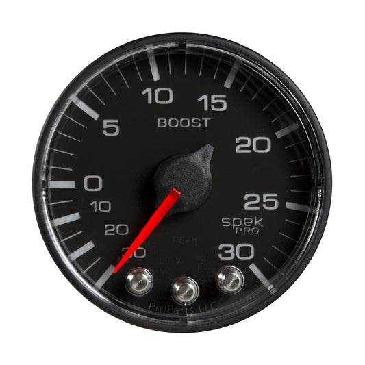 2-1/16 In. BOOST/VACUUM 30 IN HG/30 PSI SPEK-PRO BLACK/BLACK