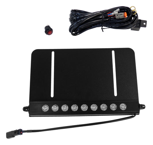 RT Off-Road - Metal Black LED Light Bar & License Plate Bracket Kit