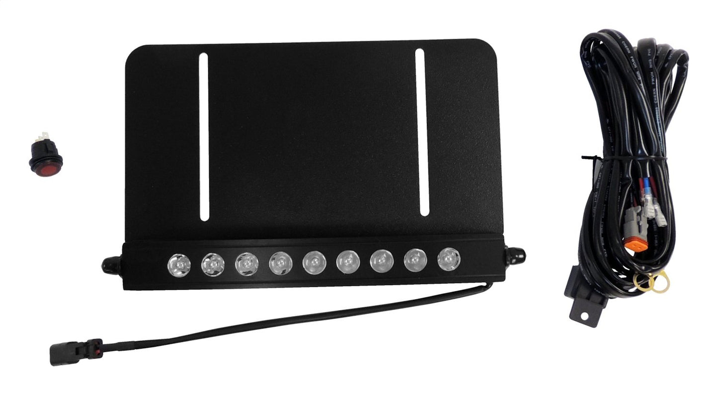 RT Off-Road - Metal Black LED Light Bar & License Plate Bracket Kit