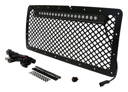 RT Off-Road - Metal Black Grille & LED Light Bar Kit